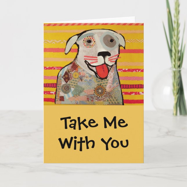 Happy Dog Greeting Card (Front)