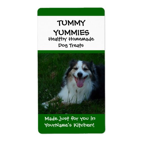 Happy Dog Homemade Treats Kitchen Label Sticker