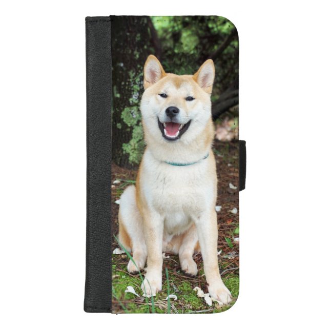 Happy Dog iPhone Wallet Case (Front)