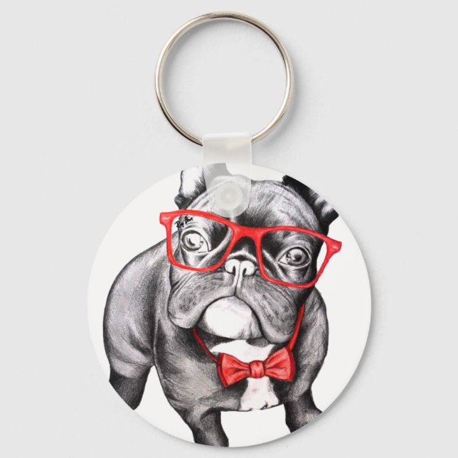 Happy Dog Keychain (Front)