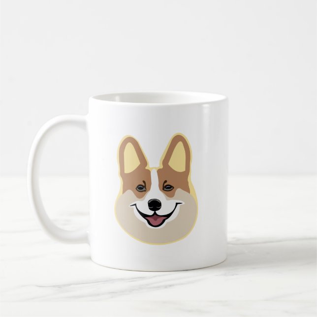 Happy Dog mok Coffee Mug (Left)