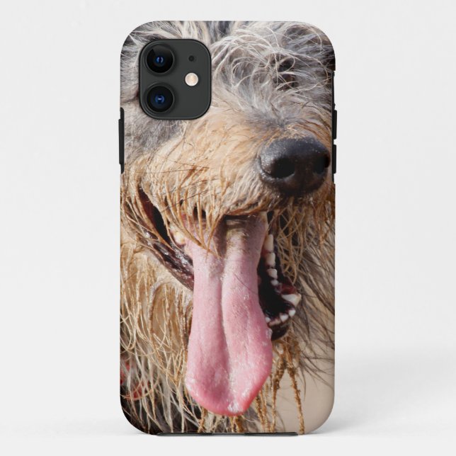 Happy dog on a beach Case-Mate iPhone case (Back)