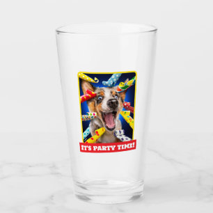 Happy Dog Party Blowers Glass
