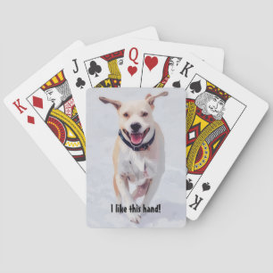 Happy Dog Pop Art Cute Playing Cards