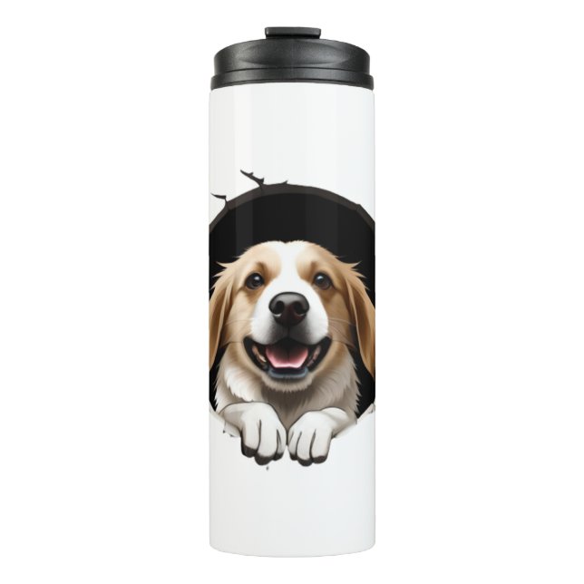 Happy dog   thermal tumbler (Front)