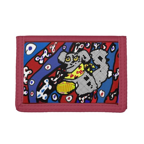 Happy Dog  Trifold Wallet