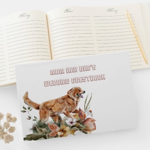 Happy Dog Wedding   Guest Book