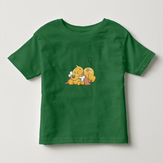 Happy Dog With Bone Tshirts and Gifts (Front)