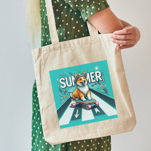 Happy Doggo Summer Tote Bag (Creator Uploaded)
