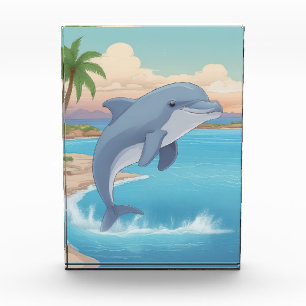 Happy Dolphin Photo Block