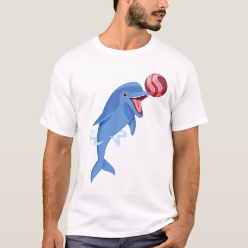 Happy Dolphins Frolic on the Beach T_Shirt