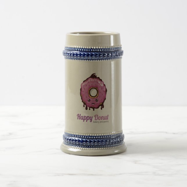 happy donut beer stein (Center)