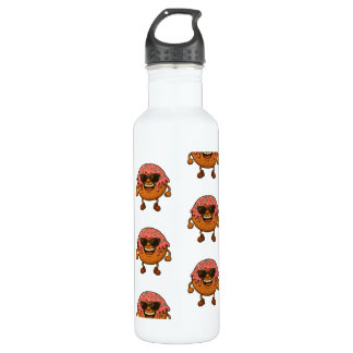 Happy Donuts Stainless Steel Water Bottle