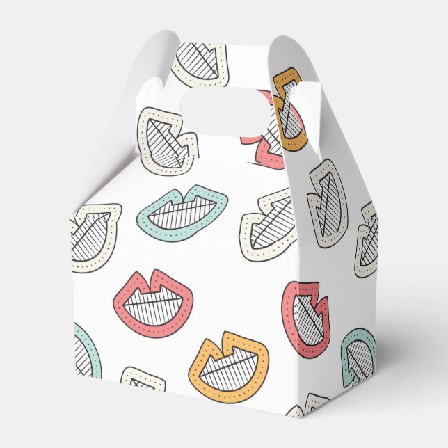 Happy Doodle Laugh Favor Boxes (Front Side)