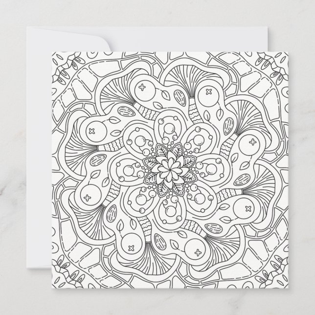 Happy Doodles: Autumn Coloring Page (Front)