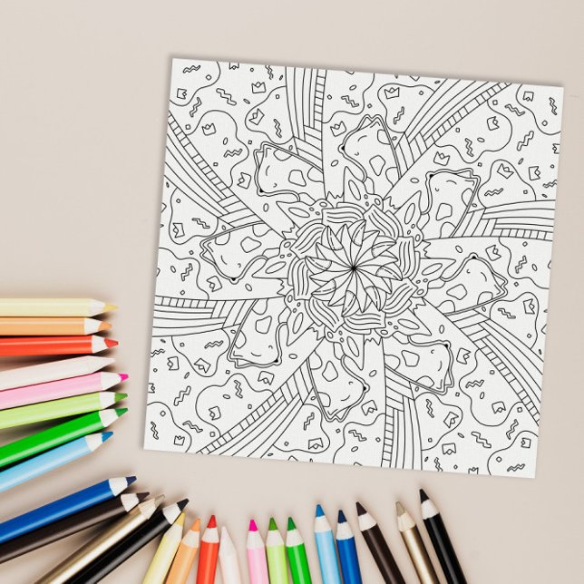 Happy Doodles: Birthday Coloring Page Poster (Creator Uploaded)