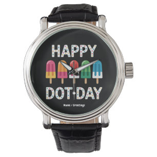 Happy Dot Day 2025 Kids Boys Girls Colorful Polka Watch