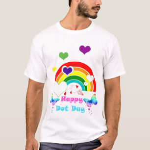 Happy Dot Day Colorful Rainbow Polka Dot Boys Kids T-Shirt