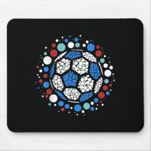 Happy Dot Day Lka Dot Soccer Ball Lover Boys Kids Mouse Pad