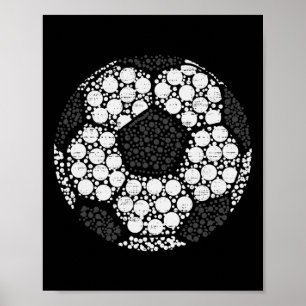 Happy Dot Day Soccer Colorful Polka Dots Boy Teen Poster
