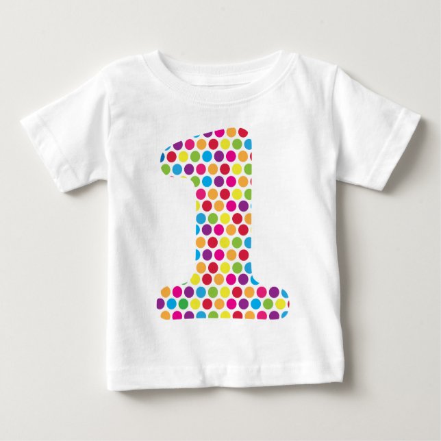 Happy Dots Baby T-Shirt (Front)