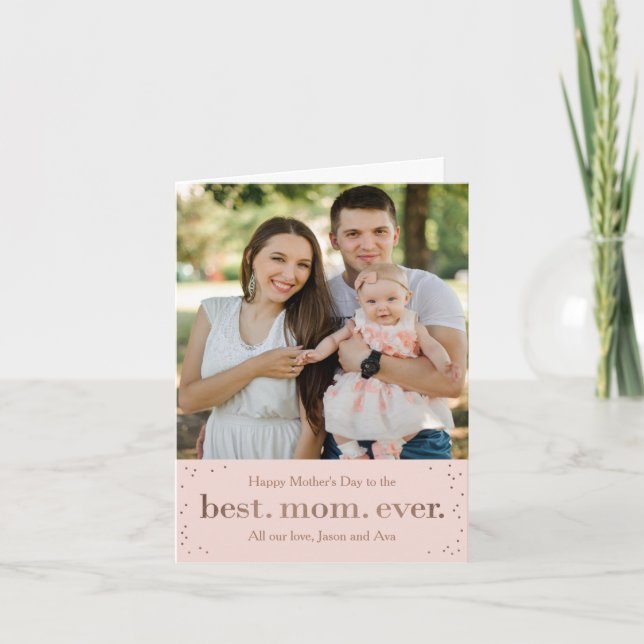 Happy Dots Mother's Day or Birthday Greeting Card (Front)