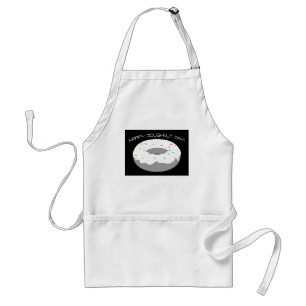 happy doughnut day adult apron