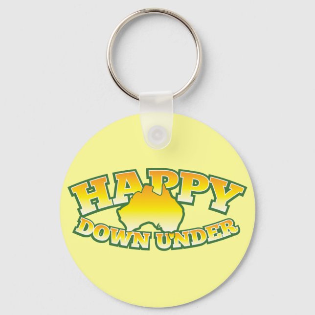 Happy Down under Keychain (Front)