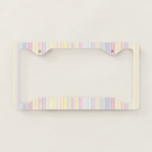 Happy Dream -Elegant Colorful stripe- License Plate Frame