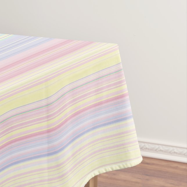 Happy Dream -Elegant Colorful stripe- Tablecloth (In Situ)