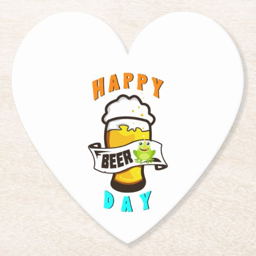 Happy Drink Day International Frogs 4 August Beer Paper Coaster