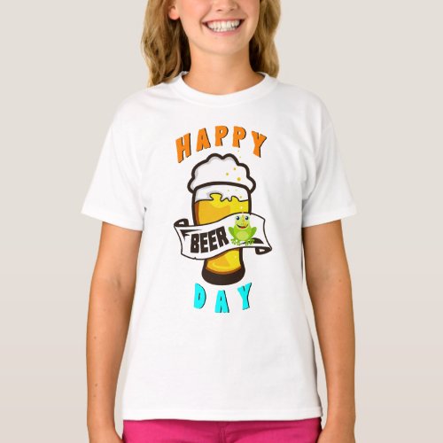 Happy Drink Day International Frogs 4 August Beer T_Shirt