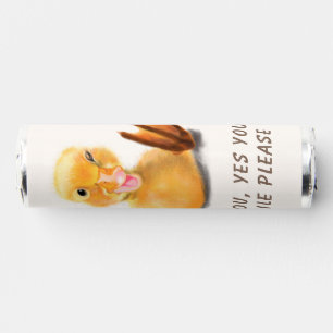 Happy Duck Custom Text Personalized Your Funny Breath Savers® Mints