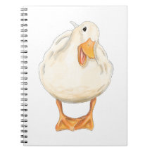 Happy Duck, Cute Animal, Original art, watercolor