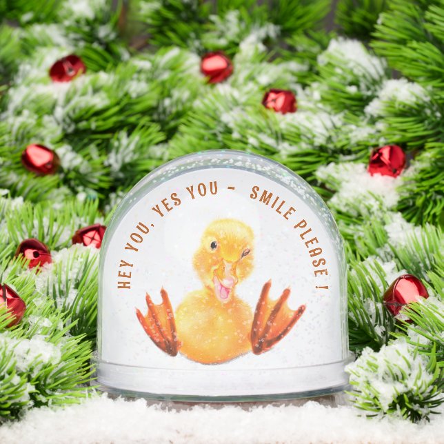 Happy Duck Snow Globe (Christmas)