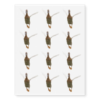 Happy Duck Temporary Tattoo