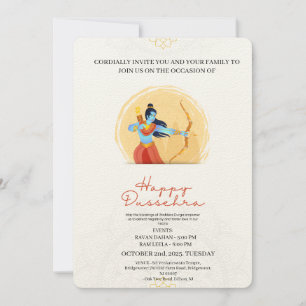 Happy Dussehra Celebration Invitation