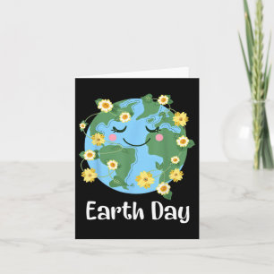 Happy Earth Day 2025 Cute Earth Day Kids Toddler B Card