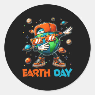 Happy Earth Day 2025 Funny Earth Day Kids Toddler Classic Round Sticker