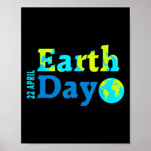 Happy Earth Day 2025 Gifts Earth Day Kids Boys Poster