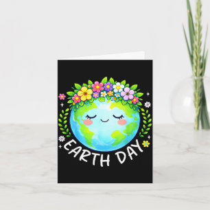 Happy earth day 2026 floral mother earth flower card