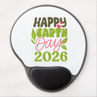 Happy Earth Day 2026 Gel Mouse Pad