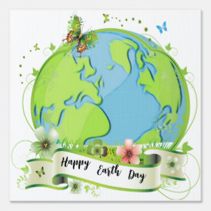 Happy Earth Day 2026 Sign