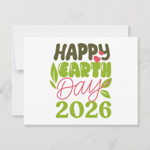 Happy Earth Day 2026 Thank You Card