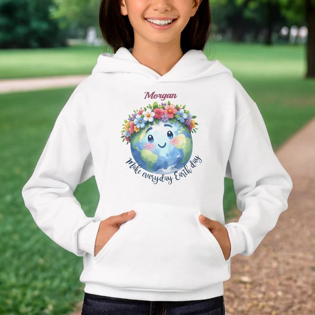 Happy Earth Day April 22 Personalized Floral Hoodie (Creator Uploaded)