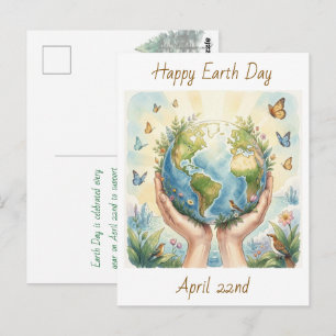 Happy Earth Day April 22nd Postcard
