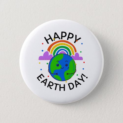 Happy Earth Day Button