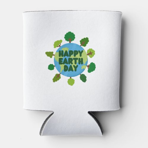 Happy Earth Day Can Cooler