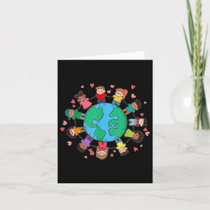 Happy Earth Day Children Around The World Card