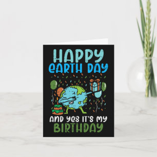Happy Earth Day Dab Birthday April 22nd Boys Girls Card